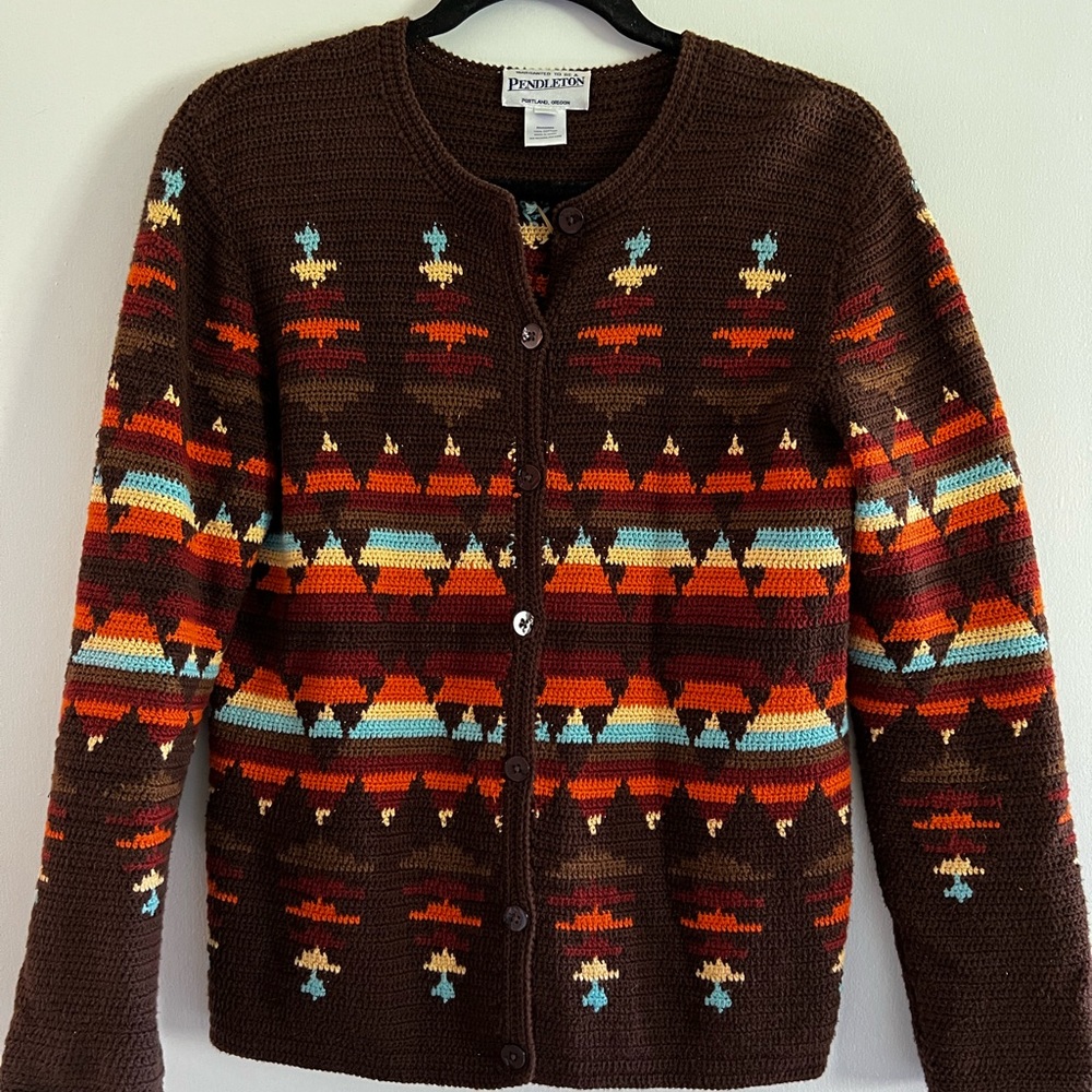 Vintage Pendleton cardigan cotton sweater